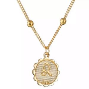 Leo Zodiac Coin Necklace
